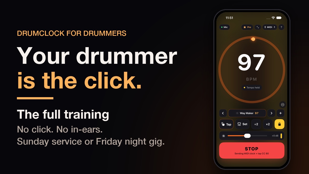 DrumClock for drummers: the full training, on YouTube